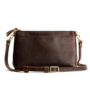 Portland Leather Dark Brown Crossbody Bag